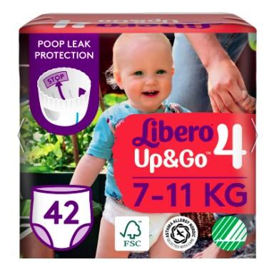 Підгузки трусики Libero Up&Go 4 (7-11 кг), 42 шт.